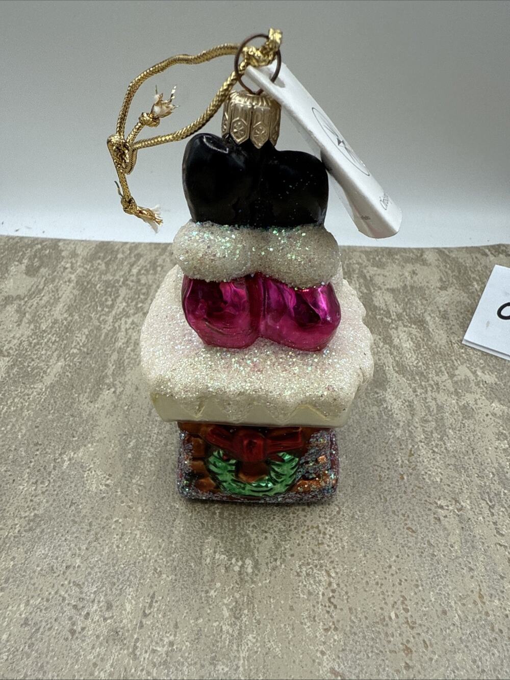 Vintage Christopher Radko SANTA IN THE CHIMNEY- Christmas Ornament includes tag